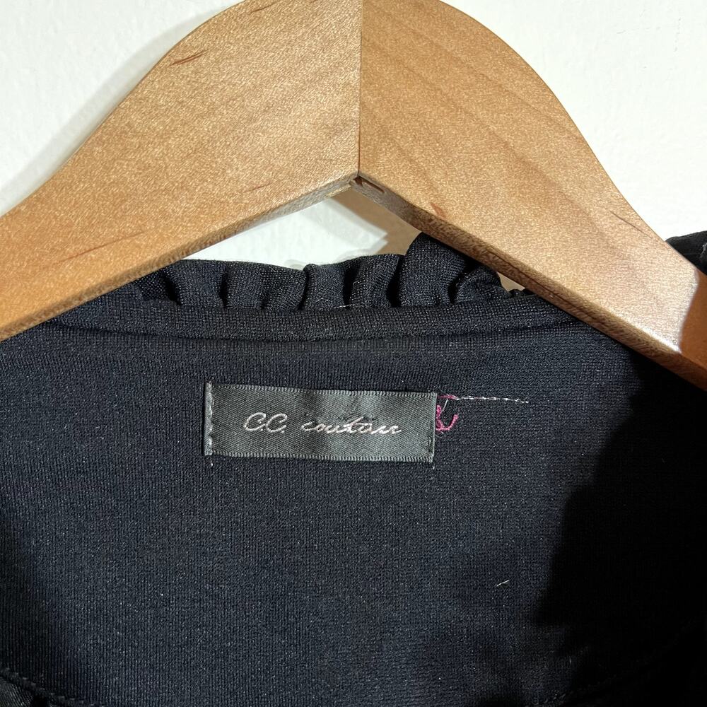 CC Couture Black Ruffle Jacket - Picture 3 of 4